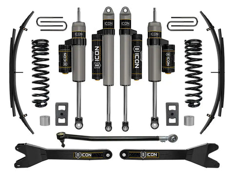 ICON Vehicle Dynamics FRDK_K62593RL ICON 2023 Ford F-250/F-350 Super Duty 4WD Gas 2.5" Lift Stage 3 Suspension System W/ Radius Arms And Expansion Packs