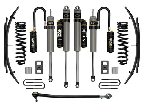 ICON Vehicle Dynamics FRDK_K62594L ICON 2023 Ford F-250/F-350 Super Duty 4WD Gas 2.5" Lift Stage 4 Suspension System W/ Expansion Packs