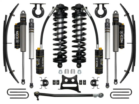 ICON Vehicle Dynamics FRDK_K63144L ICON 17-22 Ford F250/F350 2.5-3" Lift Stage 4 Coilover System W/ Leaf Springs