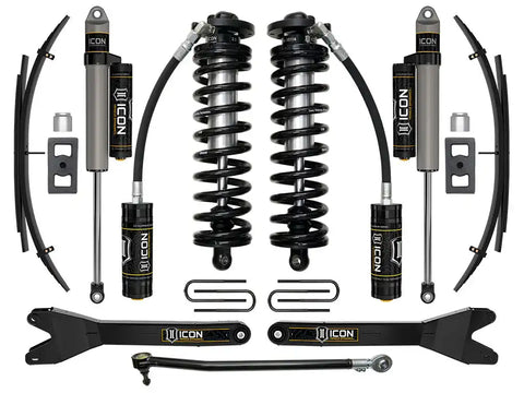 ICON Vehicle Dynamics FRDK_K63163RL ICON 2023 Ford F-250/F-350 4WD 2.5-3" Lift Stage 3 Coilover Conversion System W/ Radius Arms & Expansion Packs