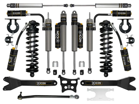 ICON Vehicle Dynamics FRDK_K63165R ICON 2023 Ford F-250/F-350 4WD 2.5-3" Lift Stage 5 Coilover Conversion System With Radius Arms
