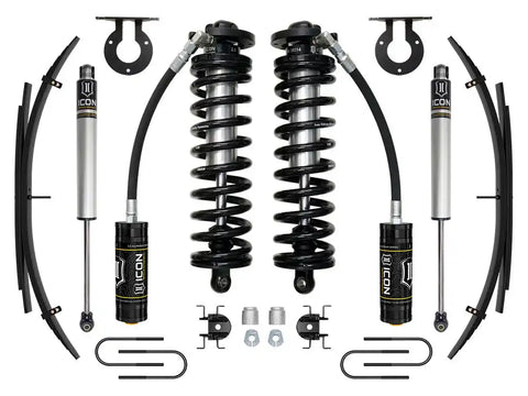 ICON Vehicle Dynamics FRDK_K63181 ICON 05-16 Ford F250/F350 2.5-3" Lift Stage 1 Coilover System W/ Leaf Springs
