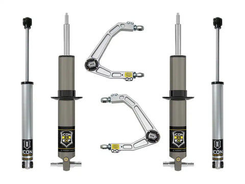 ICON Vehicle Dynamics FRDK_K73072 ICON 19-23 GM 1500 2.375-3.75" Lift Stage 2 EXP Suspension System Billet