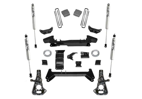 Superlift K860F 6 Lift Kit w/ FOX Shocks - 01-10 Silv/Sierra 2500HD/3500HD 4WD Knuckle