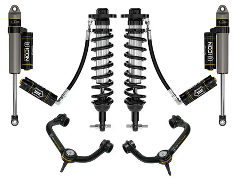 ICON Vehicle Dynamics FRDK_K93124T ICON 21-23 Ford F150 2WD 0-3" Lift Stage 4 Suspension System Tubular UCA