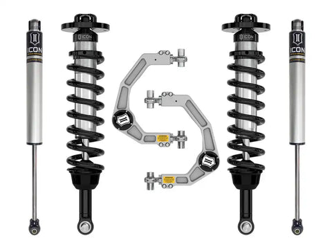 ICON Vehicle Dynamics FRDK_K93131 ICON 2021-2023 Ford F-150 4WD 2.75-3.5" Lift Stage 1 Suspension System Billet UCA