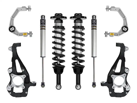 ICON Vehicle Dynamics FRDK_K93141 ICON 2021-2023 Ford F-150 4WD 3.5-4.5" Lift Stage 1 Suspension System Billet UCA