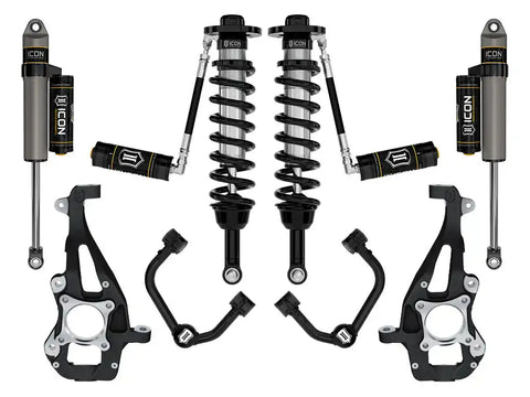ICON Vehicle Dynamics FRDK_K93143T ICON 2021-2023 Ford F-150 4WD 3.5-4.5" Lift Stage 3 Suspension System Tubular UCA