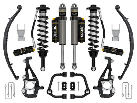 ICON Vehicle Dynamics FRDK_K93144TL ICON 2021-2023 Ford F-150 4WD 3.5-4.5" Lift Stage 4 Suspension System Tubular UCA W/ Leaf Packs