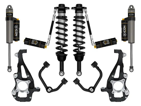 ICON Vehicle Dynamics FRDK_K93144T ICON 2021-2023 Ford F-150 4WD 3.5-4.5" Lift Stage 4 Suspension System Tubular UCA