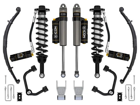 ICON Vehicle Dynamics FRDK_K93164TL ICON 2021-2023 Ford F-150 Tremor 2.5-3" Lift Stage 4 Suspension System Tubular UCA W/ Leaf Packs