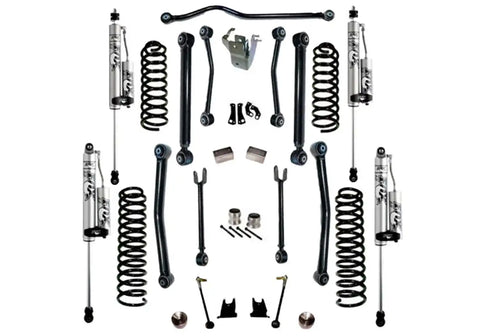 Superlift K996FX 4 Lift Kit w/ Fox 2.0 Res Shocks - 07-18 Wrangler JK 2Dr Reflex Ctrl Arms