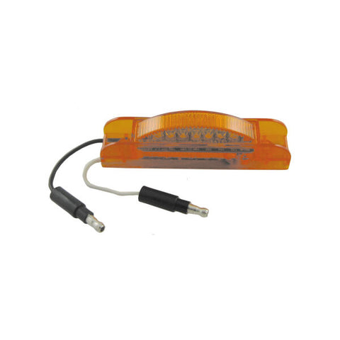 Uni-Bond Lighting LED0750A LED 0.75"x4" Slim Line Marker Lamp Amber - 7-dio