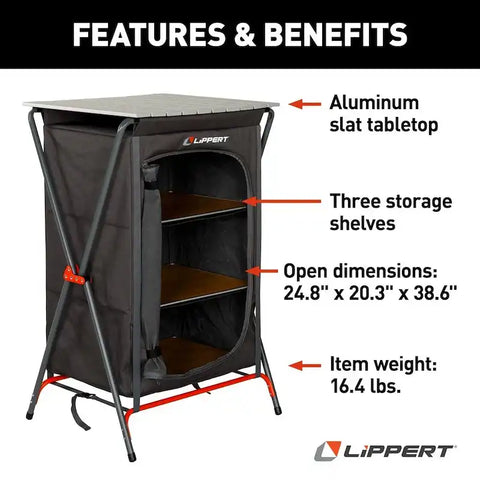 LIPPERT COMP 2023053725 CAMPING PANTRY - GREY