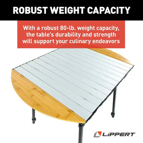 LIPPERT COMP 2023053727 ROLL TOP CAMPING TABLE