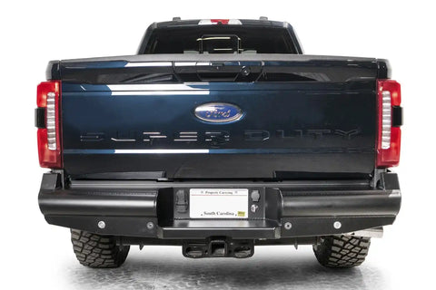 Fab Fours FS23-U5950-1 - Elite Rear Bumper Black Steel
