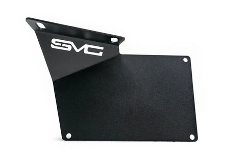 DV8 Offroad LPBR-02 Front license plate relocation bracket places to the side of bumper.