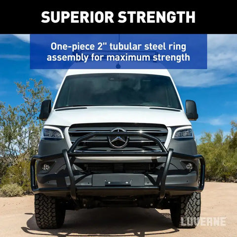 LUVERNE 208810 - SolidShield Van Grille Guard for Select Ford Transit