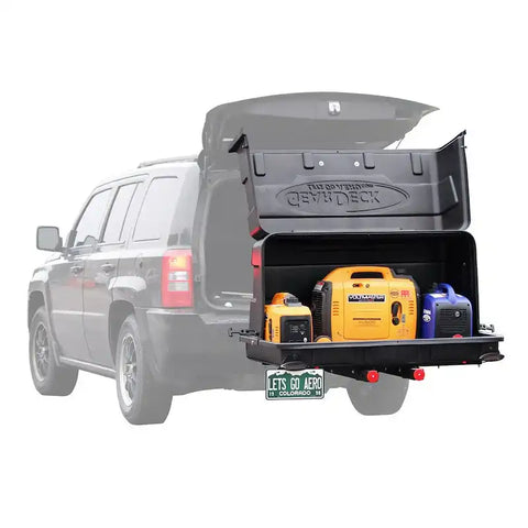 Lets Go Aero H00604 Trailer Hitch Cargo Carrier GearDeck Slide Out Hitch Enclosed Storage