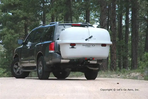 Lets Go Aero HGK826 Trailer Hitch Cargo Carrier GearSpace 34 Trunk With Lid Mounts In 2 Inch Receiver