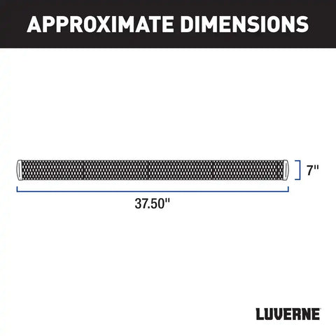 LUVERNE 415236-401470 - Grip Step 7 x 36 Black Aluminum Driver-Side Running Board, Select ProMaster