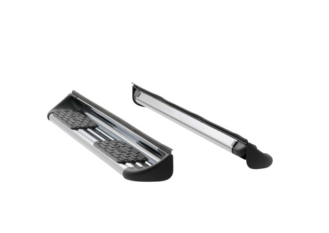 LUVERNE 481142-581143 - Polished Stainless Steel Side Entry Steps, Select Silverado, Sierra Extended Cab