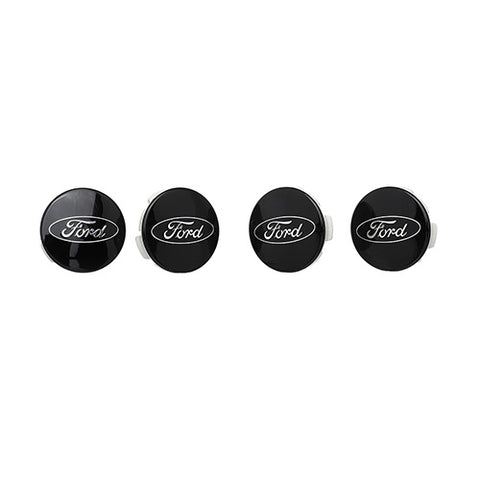Ford Performance Parts M-1096K-BCC Wheel Center Cap Kit; Chrome Ford Logo Gloss Black Background; Set Of 4;