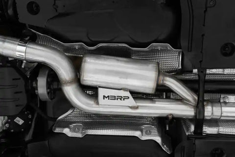 MBRP Exhaust S46133CF - T304 Stainless Steel with Carbon Fiber Tips.