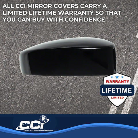 Coast To MC6240B Full Cover Gloss Black ABS Plastic Set Of 2 With Turn Signal Cutout