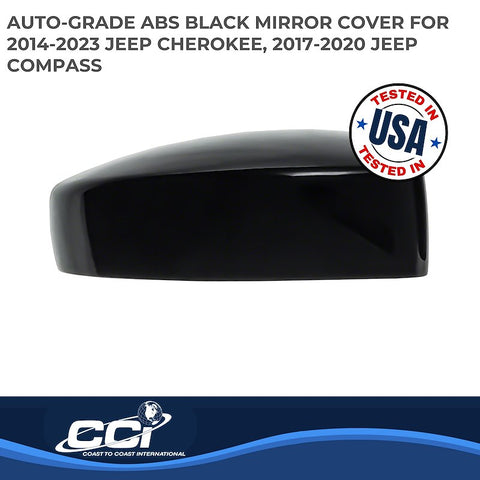 Coast To MC6240B Full Cover Gloss Black ABS Plastic Set Of 2 With Turn Signal Cutout