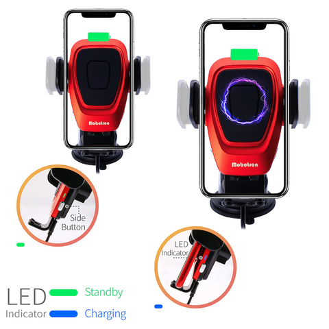 Mobotron M001R WIRELESS CHARGING IN-CAR SMARTPHONE