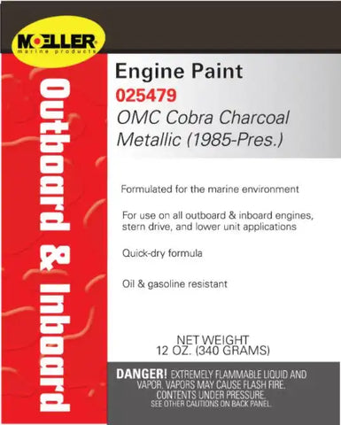 Moeller Marine Products 025479 Engine Paint For Use On All Outboard And Inboard Engines/ Stern Drive And Lower Unit Applications