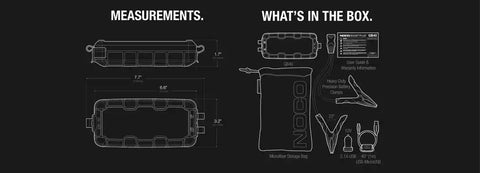 NOCO GB40 Battery Portable Jump Starter Boost Plus 12 Volt Batteries On Cars/ Trucks/ SUVs/ Motorcycles/ ATVs/ UTVs