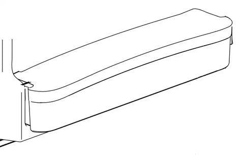 NORCOLD 62697612 KIT-SERV-DOOR BIN-CURVED SH LLW