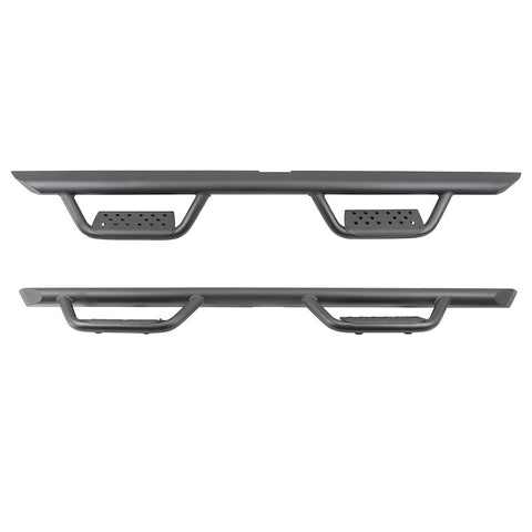 Go Rhino D224346T Drop down hoop step design is ideal for lifted vehicles or larger tires