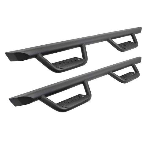 Go Rhino D224346T Drop down hoop step design is ideal for lifted vehicles or larger tires