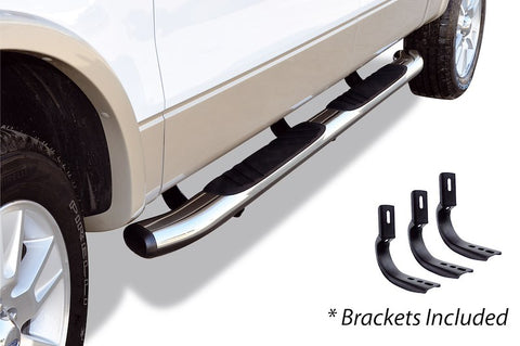 Go Rhino 685443280CC 5" OE Xtreme Composite Side Steps with Mounting Brackets Kit