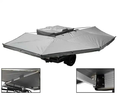 OVS 19529908 NOMADIC AWNING 270 Full Kit - DARK GRAY COVER PASSENGER SIDE
