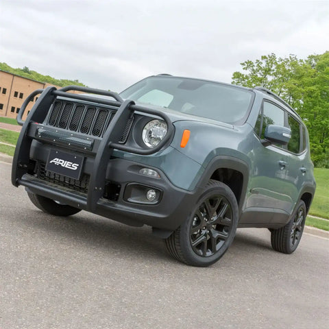 ARIES P1055 - Pro Series Black Steel Grille Guard, No-Drill, Select Jeep Renegade