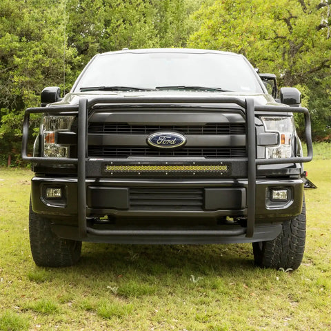 ARIES P3066 - Pro Series Black Steel Grille Guard, No-Drill, Select Ford F-150