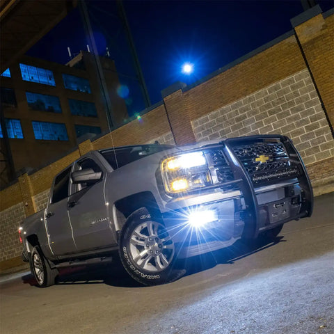 ARIES P4091 - Pro Series Black Steel Grille Guard, Select Chevrolet Silverado 1500