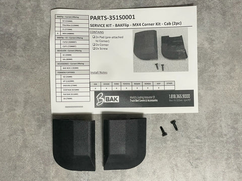 BAK Industries PARTS-351S0001 Bakflip Mx4 Corner Kit - Cab 2 Pc