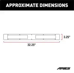 ARIES PC10OS - Pro Series 30-Inch Brushed Stainless Light Bar Cover Plate