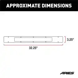 ARIES PC20OS - Pro Series 30-Inch Brushed Stainless Light Bar Cover Plate