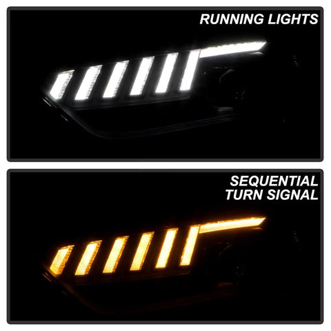 Spyder Auto 5088321 (Spyder Signature) Projector Headlights - Switch Back Sequential LED Turn Signal Black