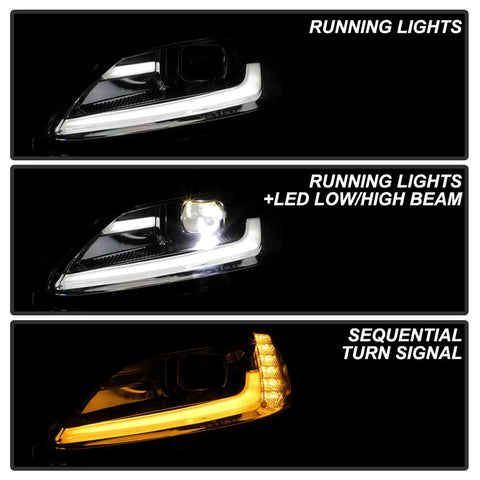 Spyder Auto 5087942 (Spyder Apex) High-Power LED Module (High Beam And Low Beam) Equipped Headlights - Chrome