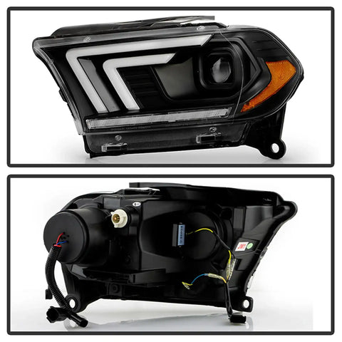 Spyder Auto 5088680 (Spyder Signature) Projector Headlights - Sequential LED Turn Signal Lights Black