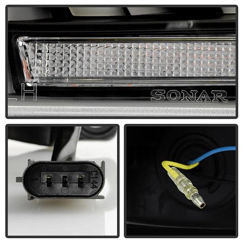 Spyder Auto 5088680 (Spyder Signature) Projector Headlights - Sequential LED Turn Signal Lights Black