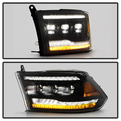 Spyder Auto 5088673 (Spyder Apex) High-Power LED Module (High Beam And Low Beam) Equipped Headlights - Black