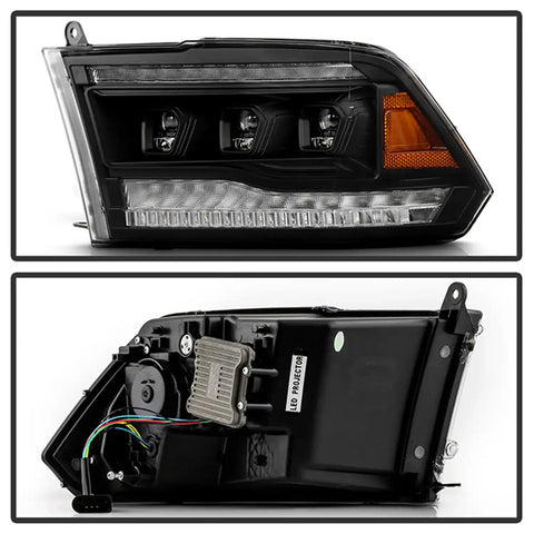 Spyder Auto 5088673 (Spyder Apex) High-Power LED Module (High Beam And Low Beam) Equipped Headlights - Black